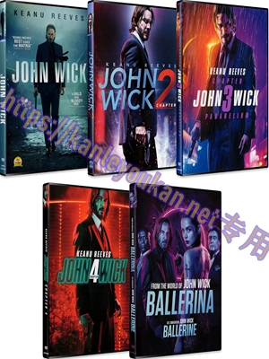 简LG-M5519 疾速追杀 第1-4部+外传：芭蕾杀姬（4BD）（有精装）